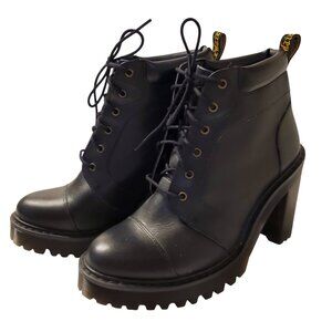 DOC MARTENS Averil Leather Heeled Ankle Boots Size US 8L